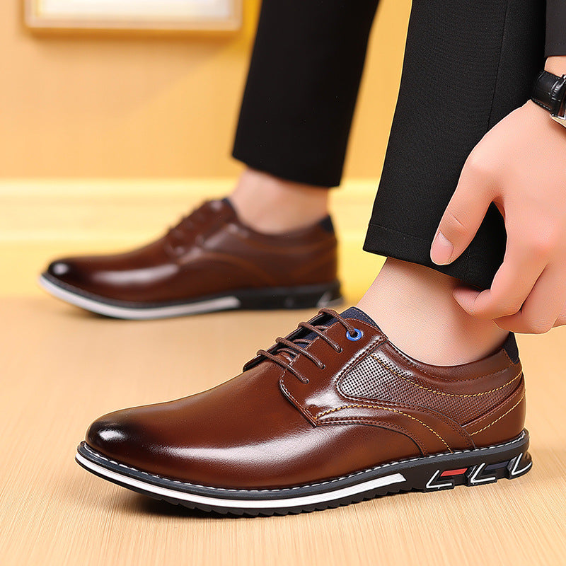 Melden 9901 cross-border men's leather shoes men's large size 38-48 work fashion opp bag packaging without shoe box