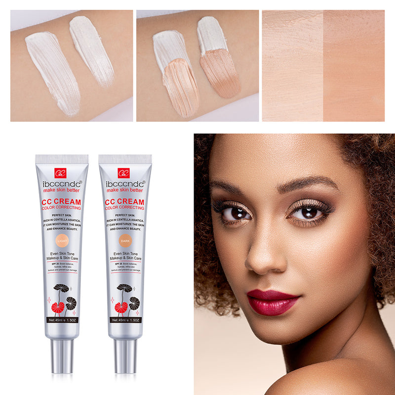 ibcccndc centella asiatica CC cream concealer chi long-lasting invisible pore bao wet brightening primer before makeup