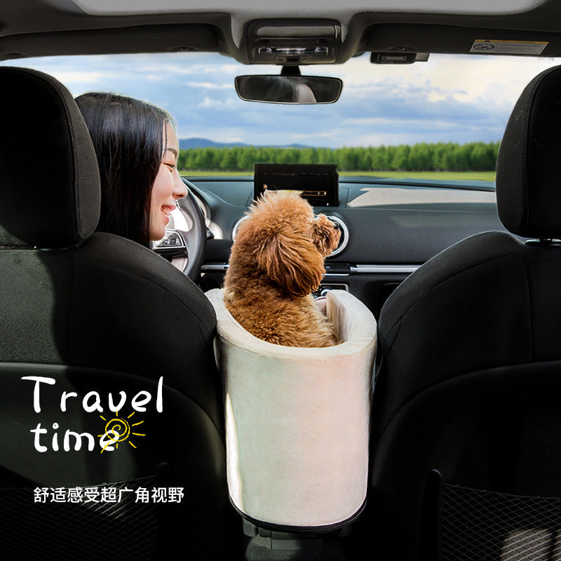 Cross-border popular car center control kennel dog kennel four seasons universal cat kennel supplies dog car mat pet car kennel manufacturer
