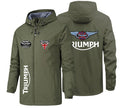 Spring and Autumn Foreign Trade Cross-border Jacket Men's Thin Windbreaker Hooded Jacket Windproof Waterproof Car Logo Sports Tactical Outdoor