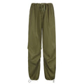 Amazon 2022 Spring/Summer Women's Clothing European and American Street Simple Solid Color Casual Low Waist Wide Leg Straight Woven Trousers Women