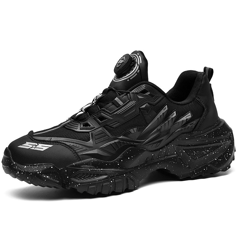 Sports shoes men's swivel buttons foreign trade large size daddy shoes couple running machine armor shoes men's shoes factory direct sales