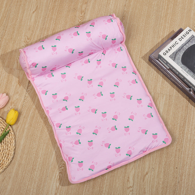 Pet supplies cat bed wholesale Amazon ice pad summer cooling heatstroke prevention cool mat ice silk mat dog bed cat bed