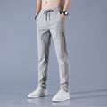 Ice silk casual trousers men's summer thin section 2022 Korean version of work work trend loose straight breathable sports pants