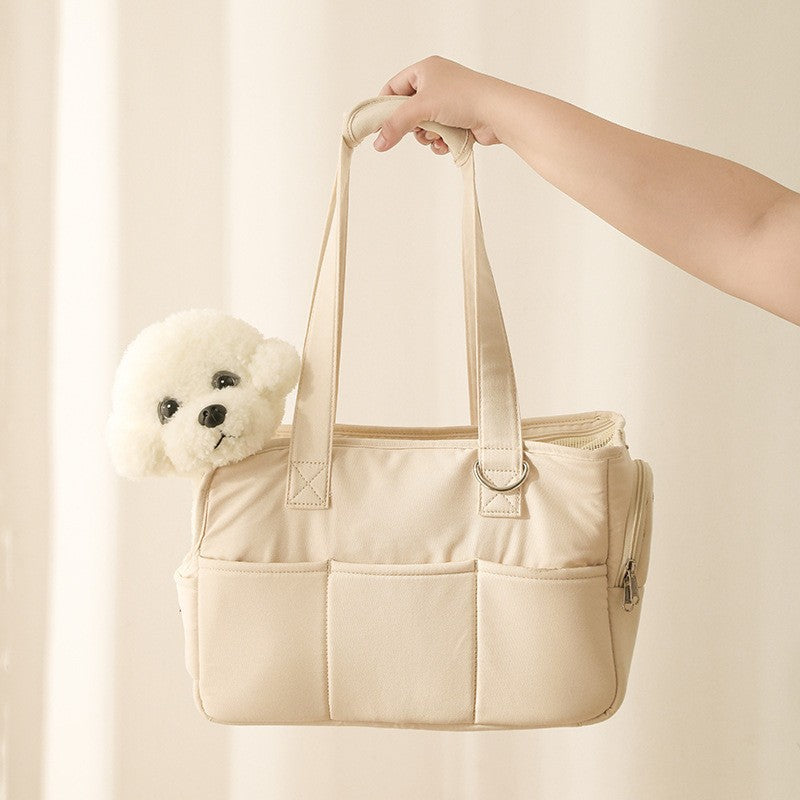 Fluffybaby Korean pet products cat cat dog travel out bag pure cotton large capacity pillow spot