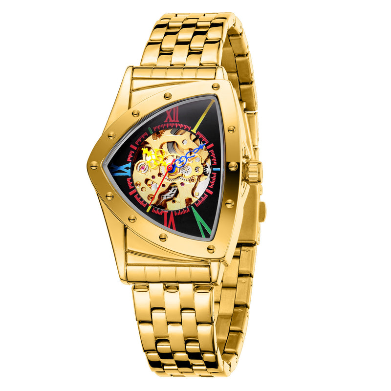 New TOMARCH European and American style men's fashionable and casual hollow triangle automatic mechanical watch wholesale