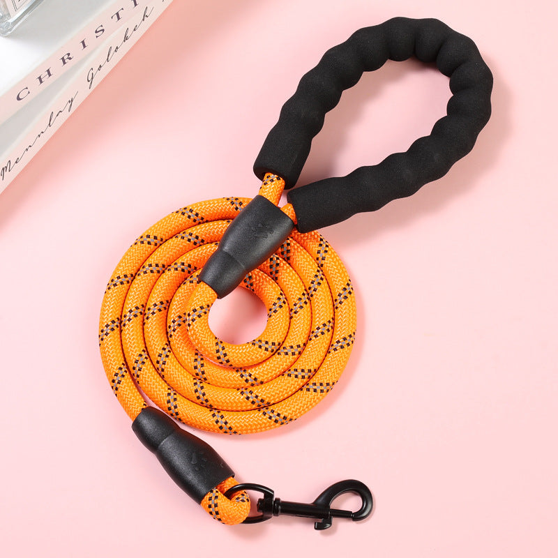 Pet Leash Explosion-proof Punching Dog Leash Reflective Round Rope Dog Chain Leash Leash Not Leash Hand Leash Cross-border Special Supply