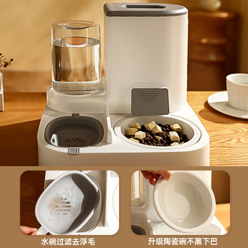Pet water dispenser large-capacity dry and wet separation automatic water feeder water food feeder cat dog water dispenser