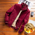 Cross-border supply 2022 winter new men's jacket plus velvet thick Korean version of the slim men's jacket stand collar men's trend