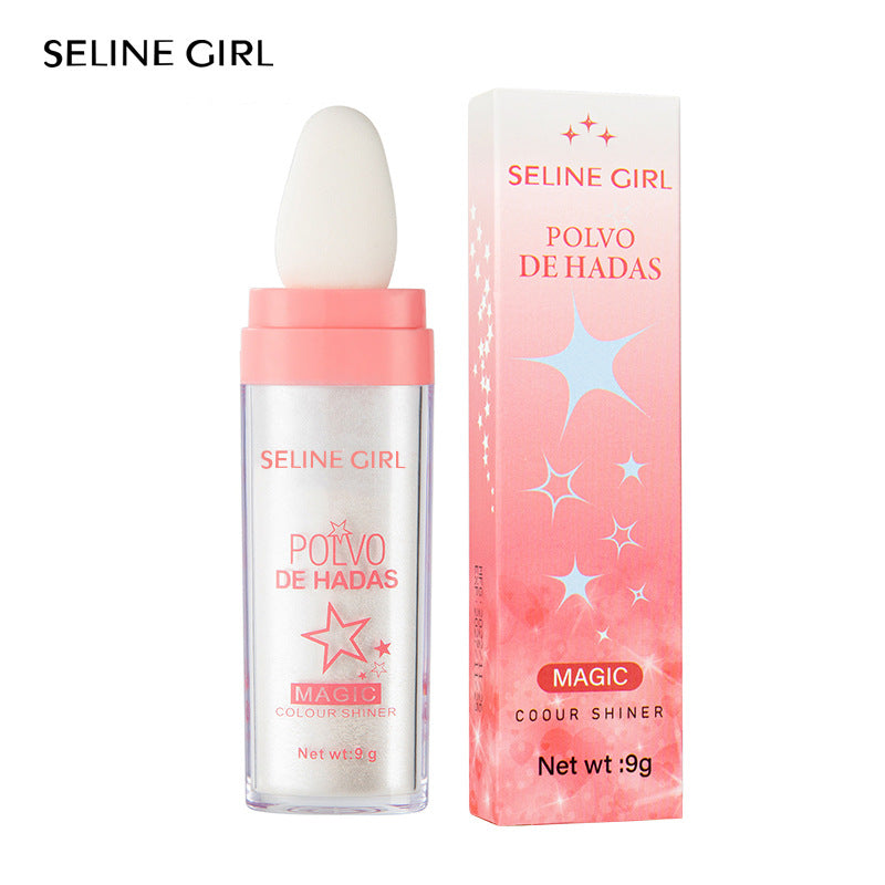 Fairy high light pat powder body highlight brighten natural three-dimensional volume repair blush flash powder cross-border tremolo makeup
