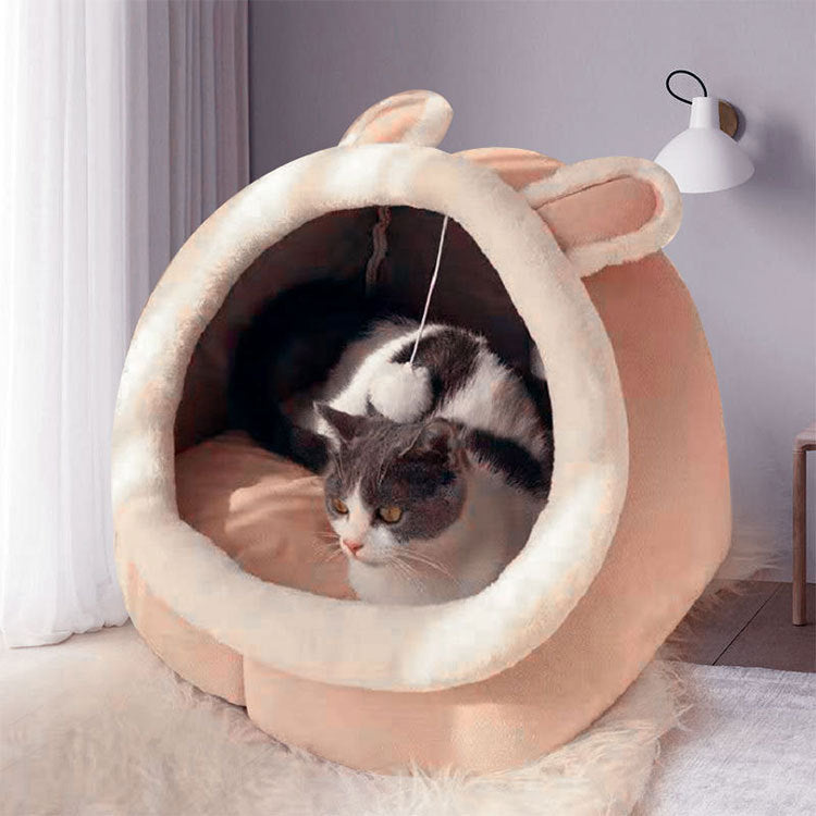 Manufacturer net red cat jiji kennel cat kennel removable and washable cat pet supplies semi-enclosed mat four seasons to keep warm