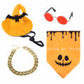 2023 Amazon New Products Pet Dress Up Set Cat Halloween Transformation Costume Dog Halloween Set Supplies