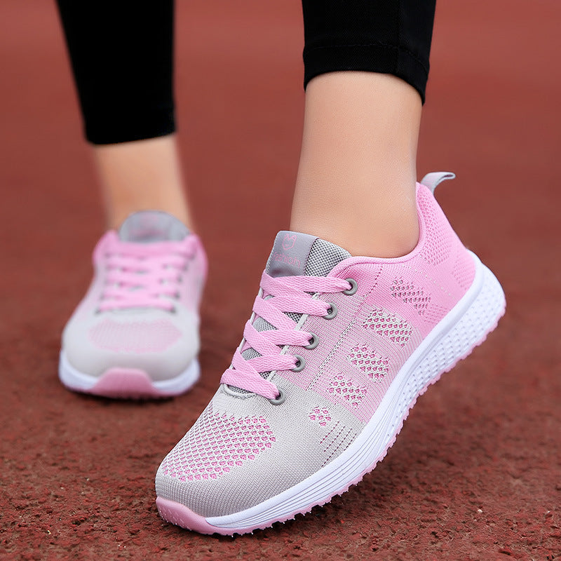 Sports shoes for women in all seasons cross-border foreign trade supply large size women's shoes Korean version breathable casual running shoes batch