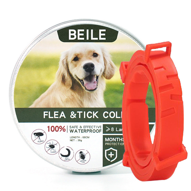 Cross-border pet cat and dog repellent collar flea repellent mosquito repellent dog collar flea repellent necklace waterproof strip factory direct sales