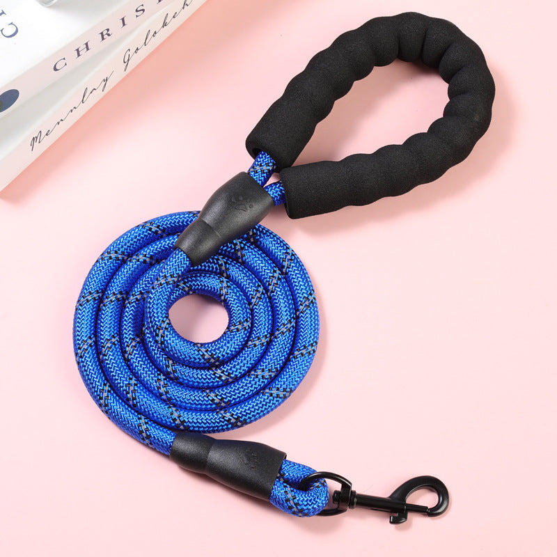 Pet Leash Explosion-proof Punching Dog Leash Reflective Round Rope Dog Chain Leash Leash Not Leash Hand Leash Cross-border Special Supply