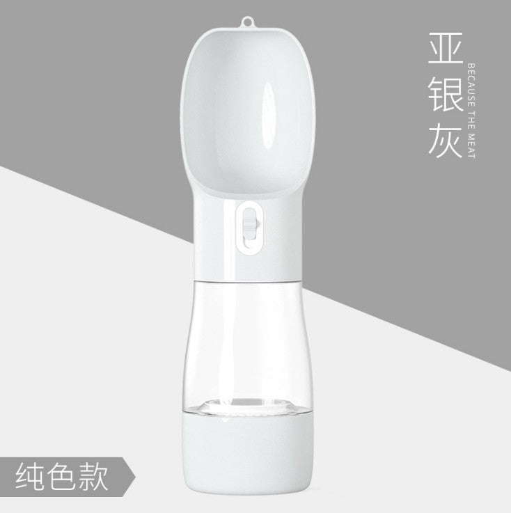Go out portable pet cat and dog dual-use water food cup accompanying drinking water device feeding dual-use one