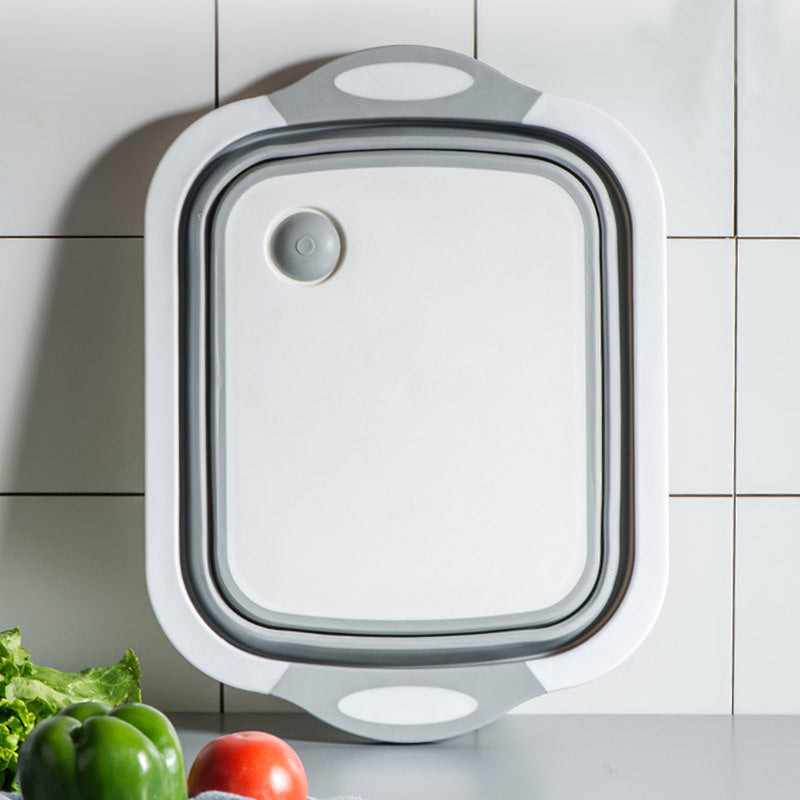 Folding chopping board multi-function sink chopping board household drain basket washing vegetable plate portable folding chopping chopping board