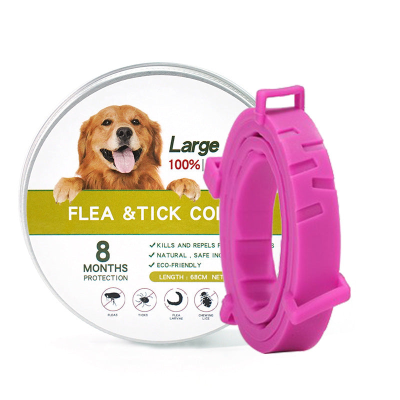 Cross-border pet cat and dog repellent collar flea repellent mosquito repellent dog collar flea repellent necklace waterproof strip factory direct sales