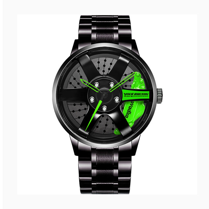 Watch wholesale manufacturers cross-border hot style quartz watch wheel watch waterproof men's watch car creative watches