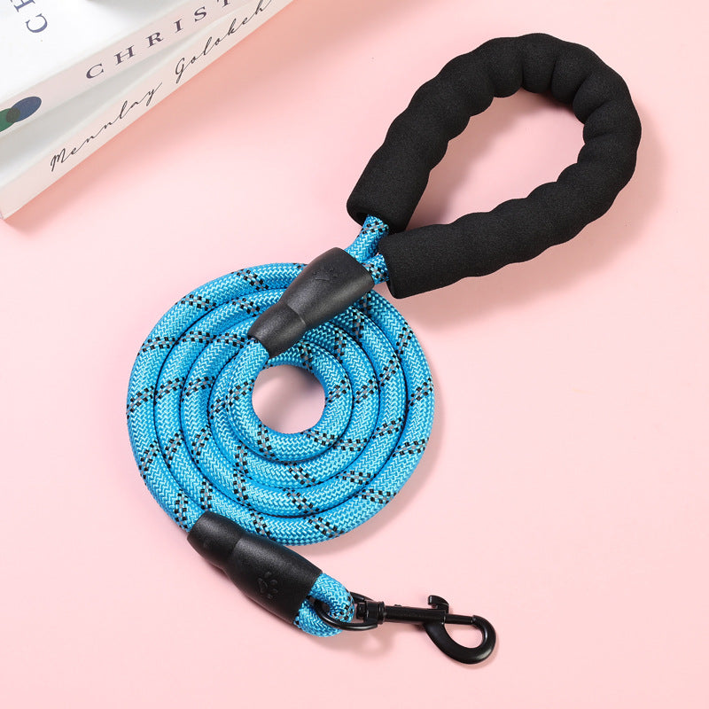 Pet Leash Explosion-proof Punching Dog Leash Reflective Round Rope Dog Chain Leash Leash Not Leash Hand Leash Cross-border Special Supply