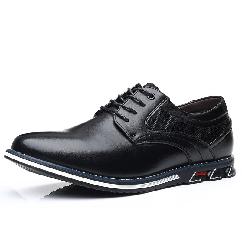 Autumn men's shoes 2023 new trendy business formal shoes British style men's casual leather shoes large size shoes 48