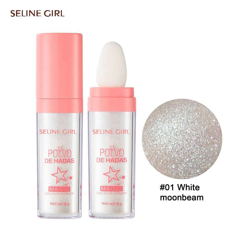 Fairy high light pat powder body highlight brighten natural three-dimensional volume repair blush flash powder cross-border tremolo makeup