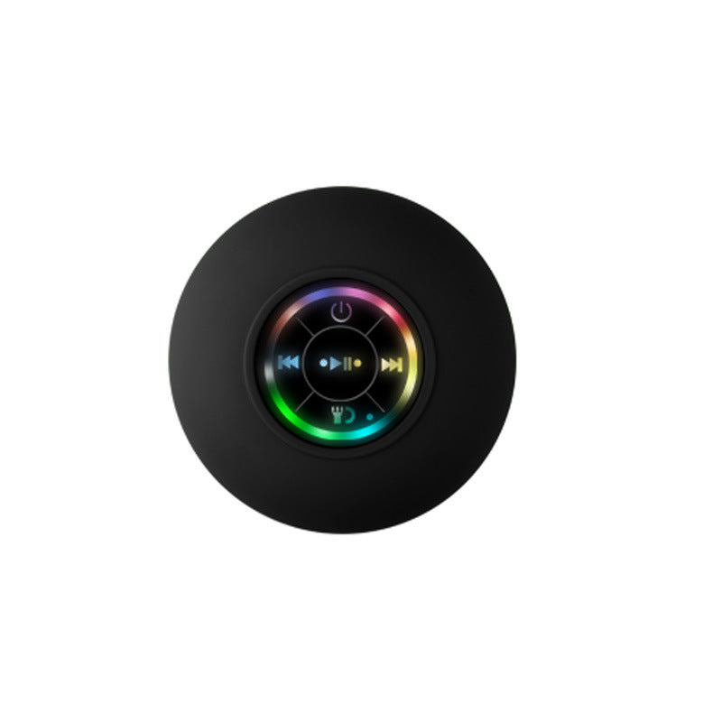 Big Suction Cup Waterproof Bluetooth Speaker LED Light Illuminating Waterproof Bathroom Bluetooth Speaker Portable Bluetooth Speaker