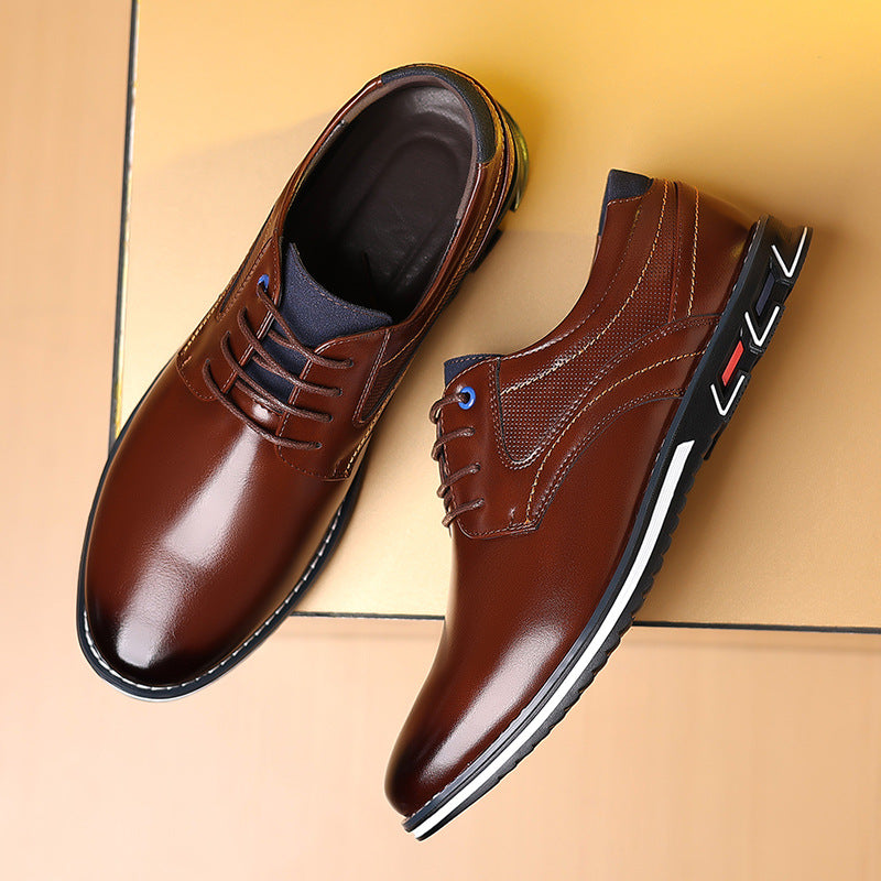 Melden 9901 cross-border men's leather shoes men's large size 38-48 work fashion opp bag packaging without shoe box