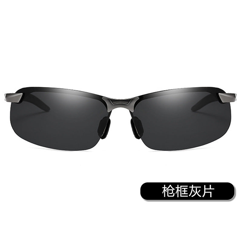 Smart Color-changing Polarized Sunglasses 3043 Sunglasses Men's Riding Day and Night UV Sunglasses
