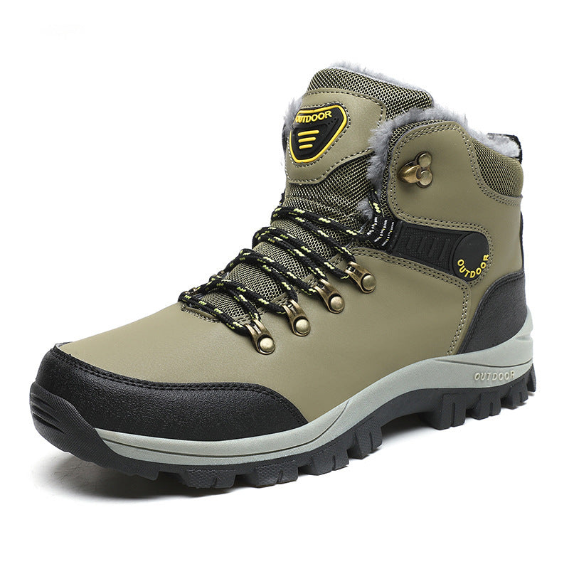 Winter cross-border large size plus velvet thickened warm snow boots foreign trade Martin outdoor men's high-top Northeastern large cotton boots