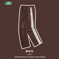 BE Men's Wear | 2023 Autumn and Winter Suede Side Web Embroidered Trousers American Classic Versatile Straight Casual Pants
