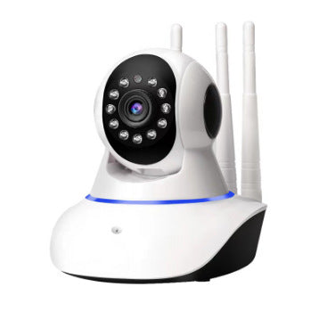 3 antenna bald head strong shaking head machine 355 degree rotating pan/tilt home security monitoring wireless wifi night vision camera