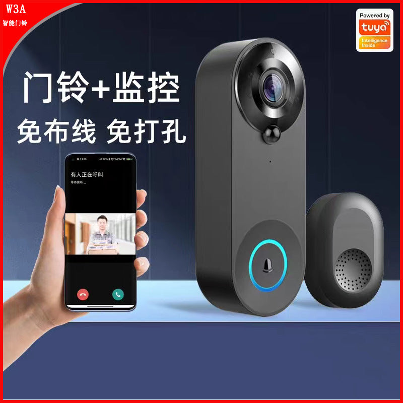 Smart WIFI video doorbell wireless video doorbell remote home monitoring Tuya solution video voice intercom