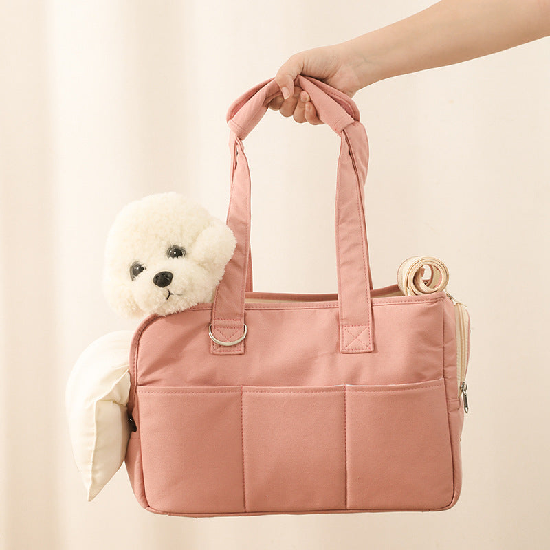 Fluffybaby Korean pet products cat cat dog travel out bag pure cotton large capacity pillow spot