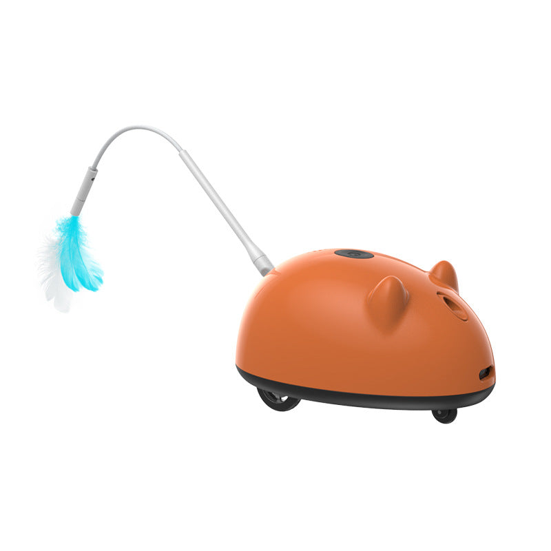 Cross-border popular pet cat toy electric toy simulated mouse self-entertainment to relieve boredom smart sensor obstacle avoidance cat teaser