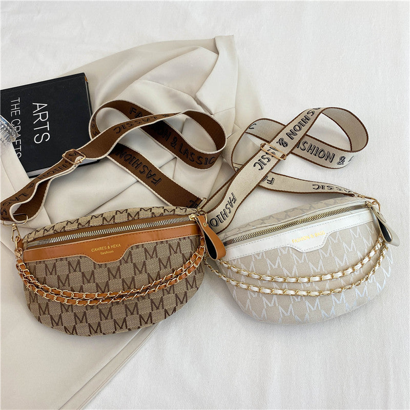 Internet celebrity chest bag ins fashion bag 2023 new trendy ladies shoulder Messenger summer casual all-match small pocket