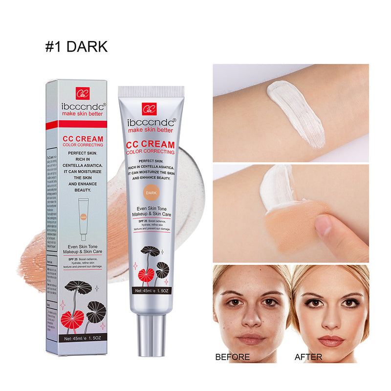 ibcccndc centella asiatica CC cream concealer chi long-lasting invisible pore bao wet brightening primer before makeup