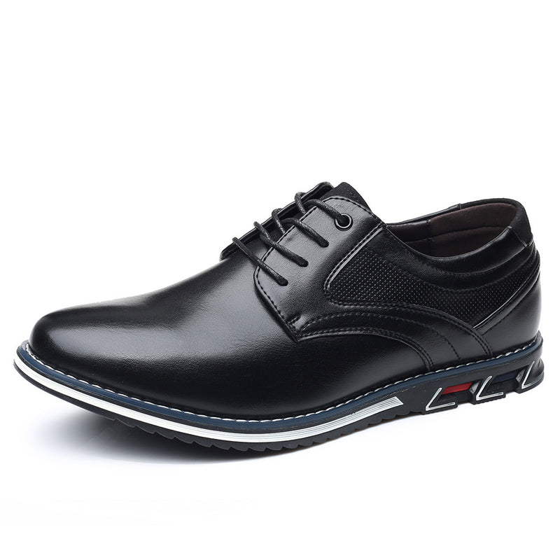 Autumn men's shoes 2023 new trendy business formal shoes British style men's casual leather shoes large size shoes 48