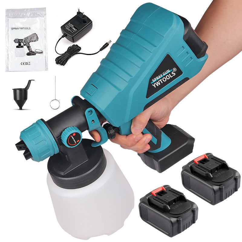 18V lithium battery spray gun rechargeable electric paint spray gun wireless paint latex paint spray tool portable spray gun