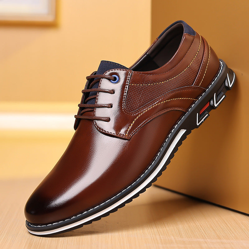 Melden 9901 cross-border men's leather shoes men's large size 38-48 work fashion opp bag packaging without shoe box