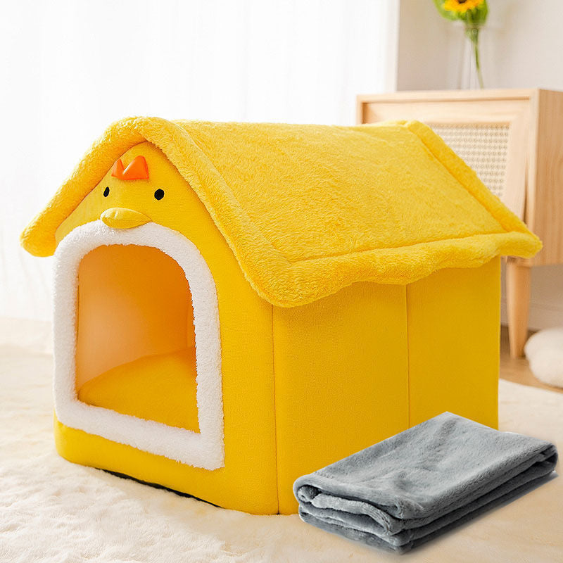 Double roof detachable and washable dog house four seasons universal cat bed autumn and winter tent dog bed pet bed cat house dog house dog house