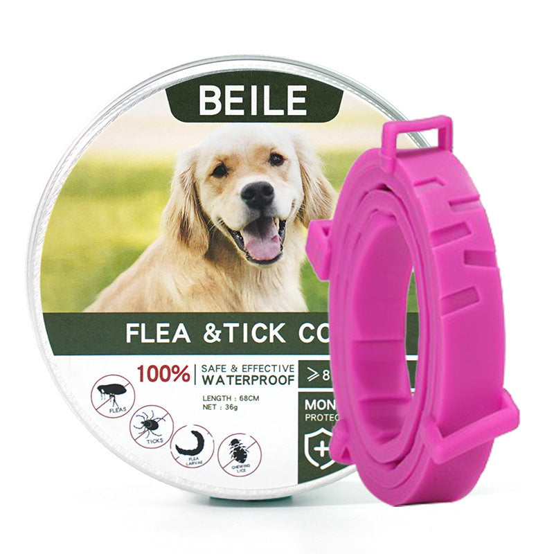Cross-border pet cat and dog repellent collar flea repellent mosquito repellent dog collar flea repellent necklace waterproof strip factory direct sales
