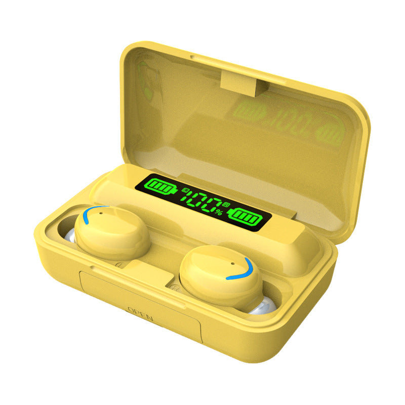 New private model F9-2 F9-5 F9-5C Macaron true wireless digital display Bluetooth headset 5.0 sports headset