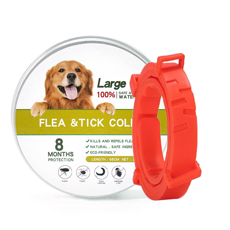 Cross-border pet cat and dog repellent collar flea repellent mosquito repellent dog collar flea repellent necklace waterproof strip factory direct sales