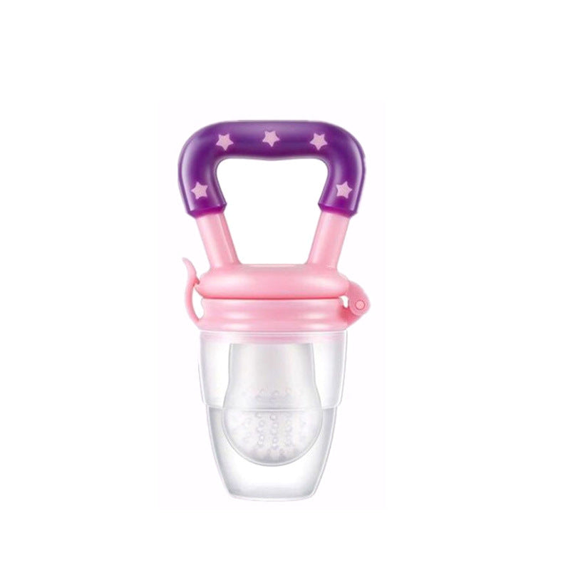 Baby fruit and vegetable bag baby eat fruit complementary food tool silicone mesh bag newborn teether toy bite bag
