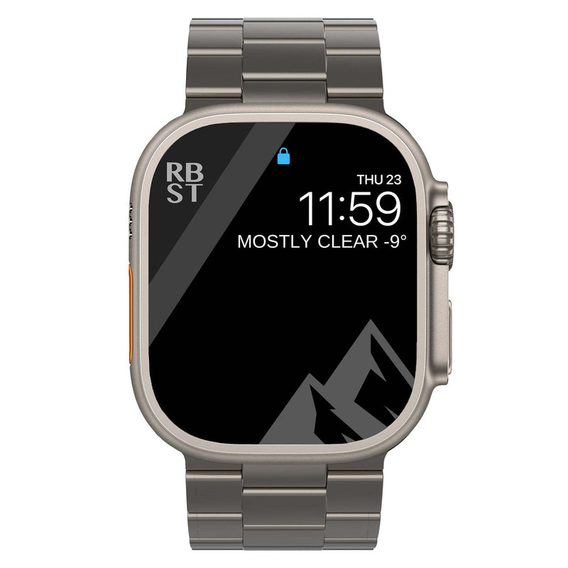 Suitable for Apple Watch Ultra 49mm watch strap iWatch safety buckle pure titanium strap