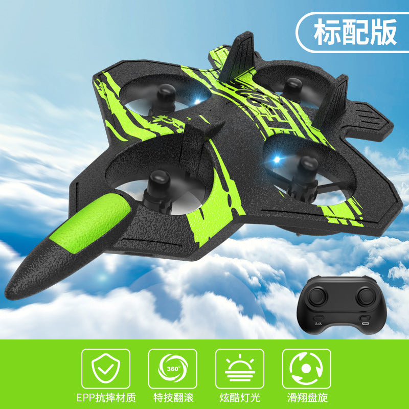 Cross-border children's remote control airplane toy, aerial photography, stunt tumbling fighter, quadcopter, fall-resistant boy manufacturer