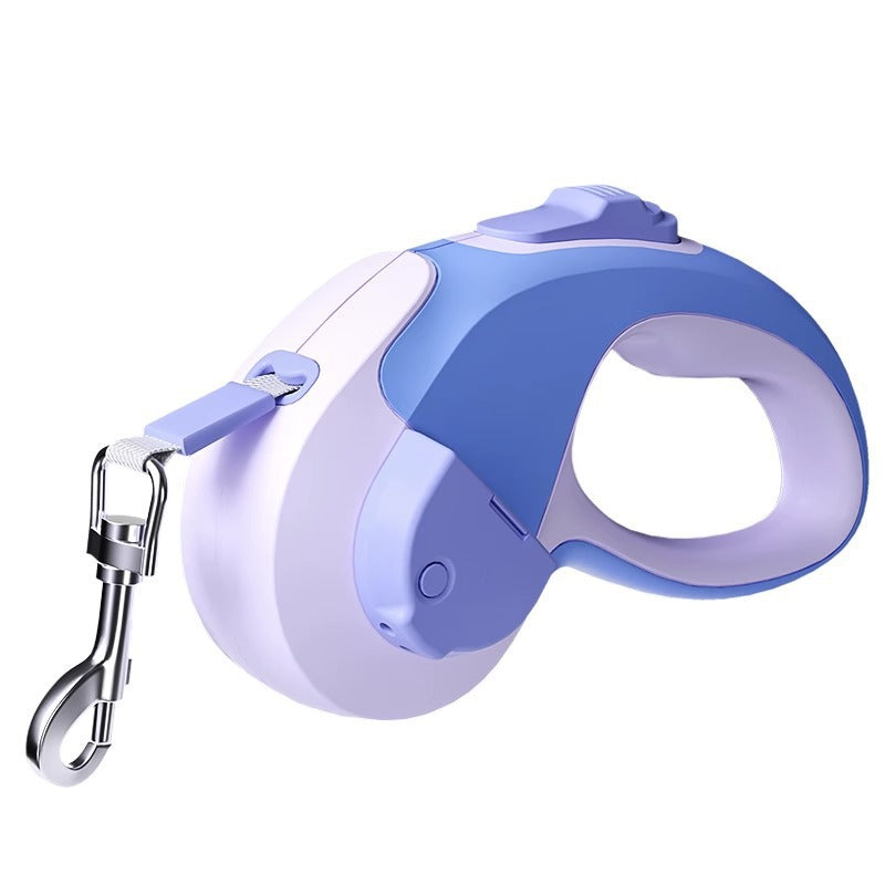 Dog retractable luminous automatic leash small and medium-sized dog walking rope dog chain Teddy outing pet supplies