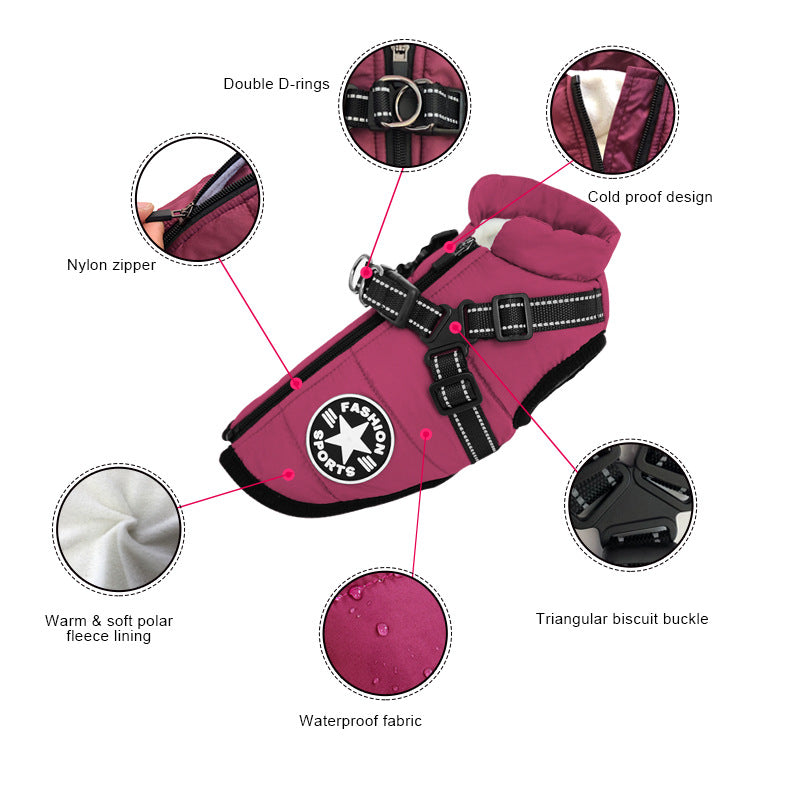 Dog clothes for medium and small dogs vest-style traction rope dog leash Teddy dog chain dog walking rope pet chest harness