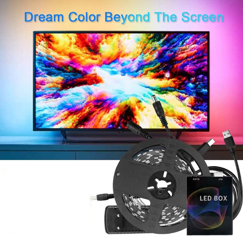 hot sale 5050rgb computer tv light strip amazon tv background led light strip 5v usb light strip set